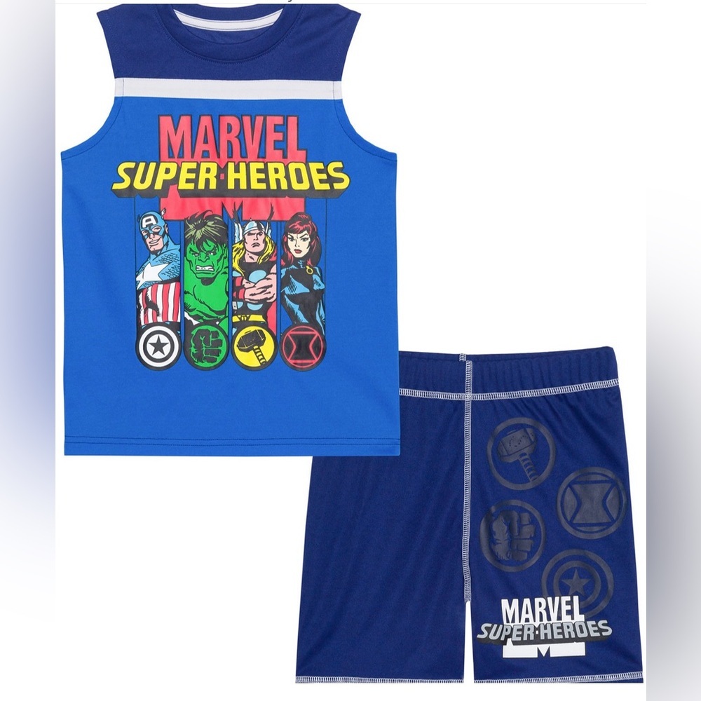 Marvel Super Heroes Tank Active Set NWT